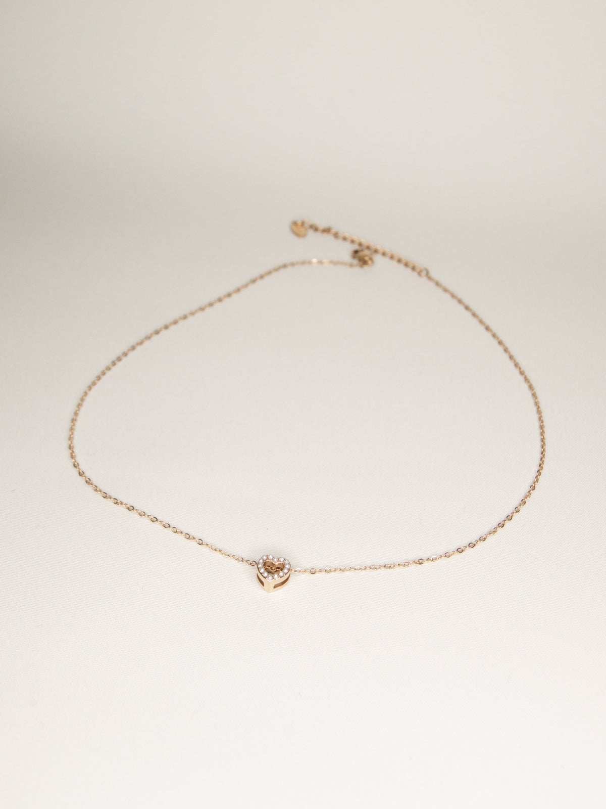 Evangeline heart necklace